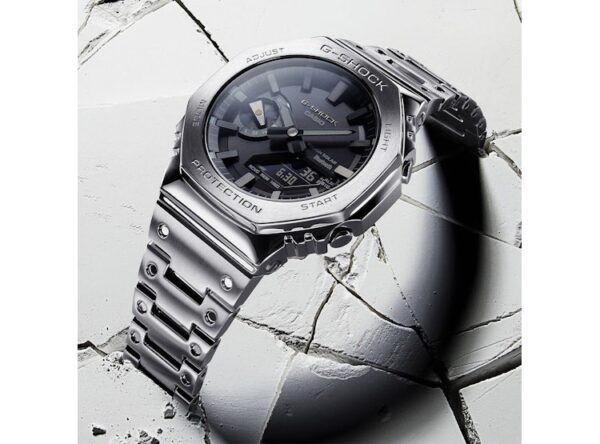 RELOJ CASIO G-SHOCK GM-B2100D-1A RESINA GRIS METALICO - Imagen 4