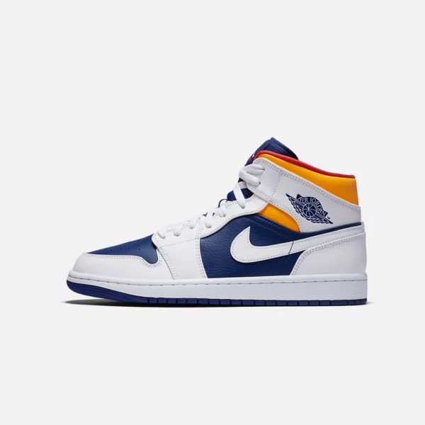 JORDAN 1 MID ROYAL BLUE LASER ORANGE - Imagen 5