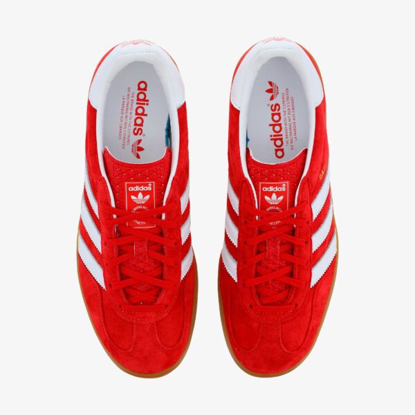 ADIDAS GAZELLE INDOOR SCARLET/WHITE - Imagen 6