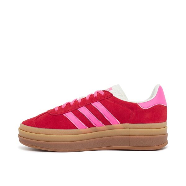 GAZELLE BOLD W TRAINERS COLLEGIATE RED LUCID PINK GUM - Imagen 3