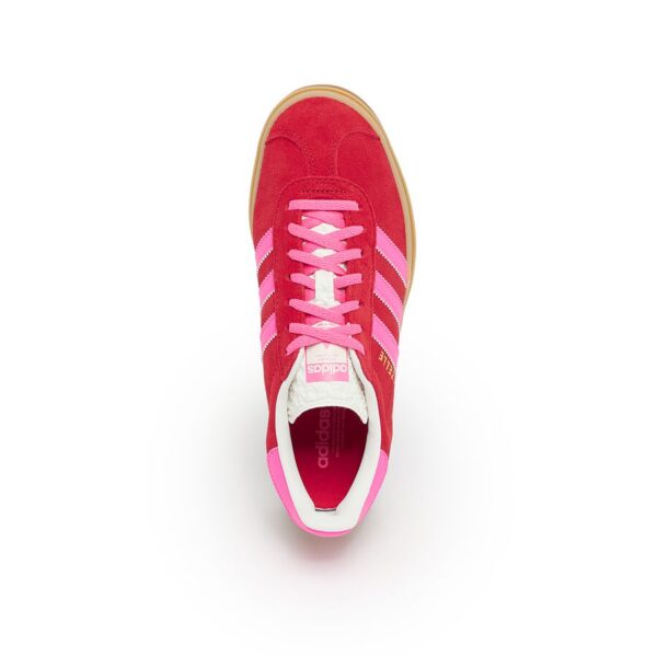 GAZELLE BOLD W TRAINERS COLLEGIATE RED LUCID PINK GUM - Imagen 4