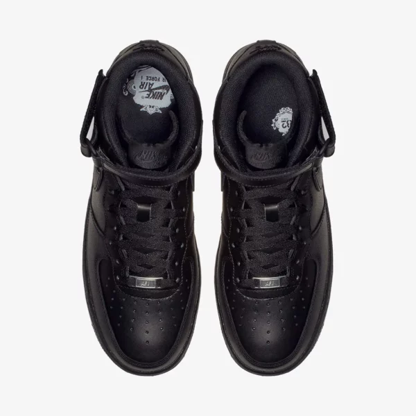 NIKE AIR FORCE 1 MID '07 TRIPLE BLACK - Imagen 6