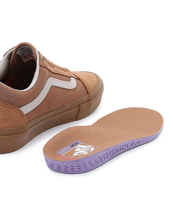 VANS SKATE 'OLD SKOOL' IN LIGHT BROWN/GUM - Imagen 2