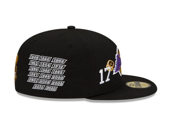 NEW ERA LOS ANGELES LAKERS COUNT THE RINGS 59/50 FITTED HAT - Imagen 6