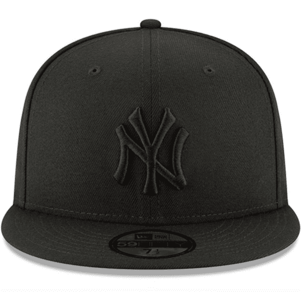 NEW YORK YANKEES TONAL BLACK ON BLACK 59FIFTY FITTED HAT - Imagen 2