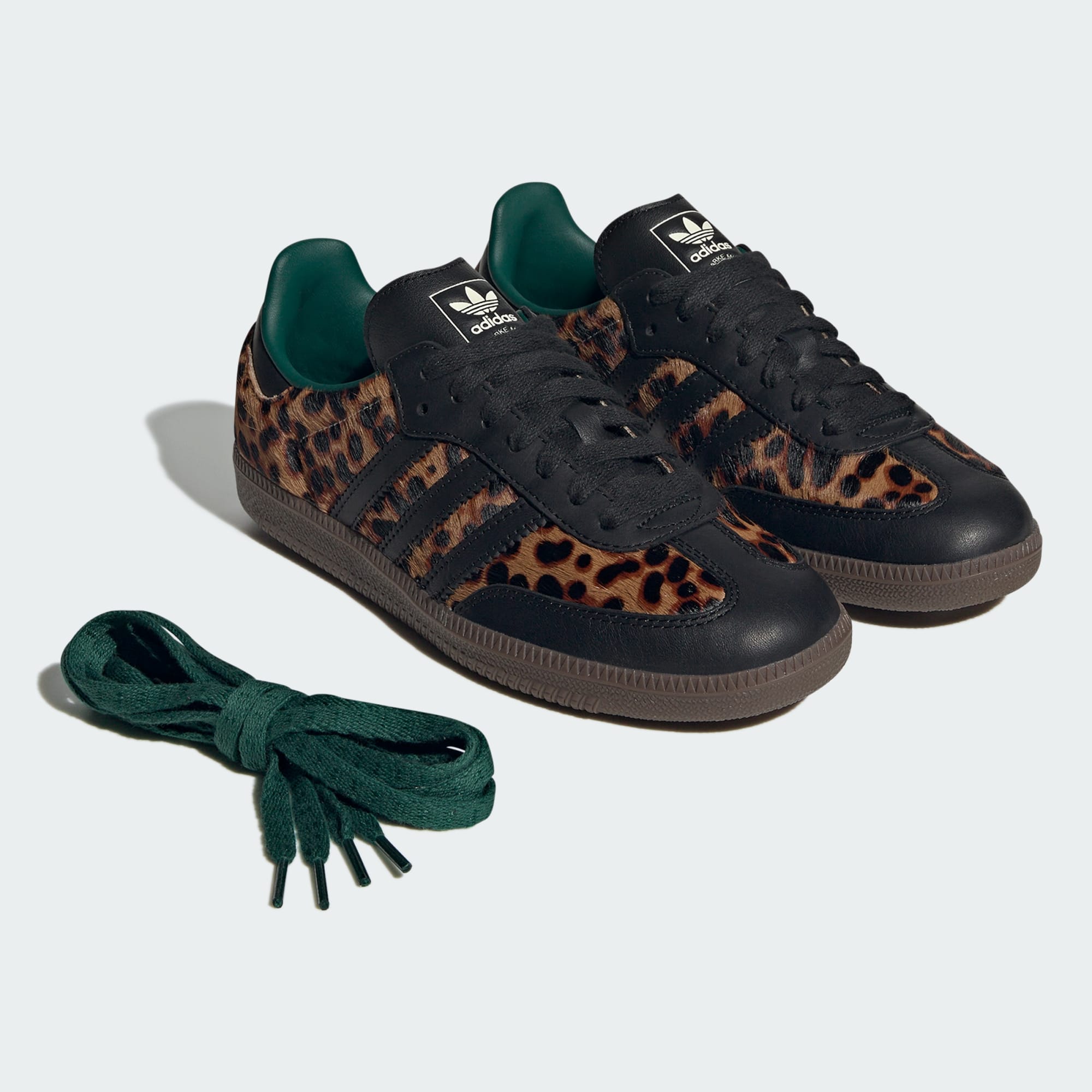 ADIDAS SAMBA OG LEOPARD PRINT BLACK/GREEN - Imagen 7