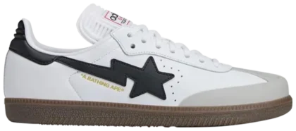 BAPE x adidas Samba 'White Black Gum'